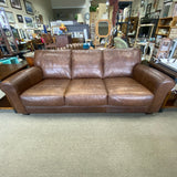 3 Seater Brown Leather Sofa