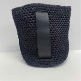 Touche Collection Black Textile Solid Tote Handbag