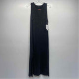 Beyond Yoga Size L Women's Black Washed Maxi-Sleeveless Sheath Dress