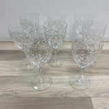 Set of 8 Athantis Clear Lead Crystal Glassware