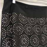 Krimson Klover Size L Women's Black-White Cut Out Pencil Skort