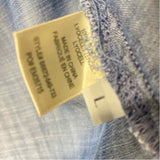 Bella Dahl Size L Women's Blues Distressed Shirt Dress