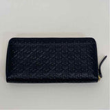 Kate Spade Black Leather Signature Zip Around Wallet