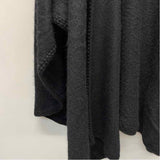 Alpaca Connection Black Solid Poncho-Cape