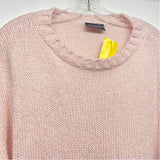 Vineyard Vines Size L Women's Light Pink Solid Pullover Sweater