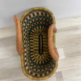 Alaffia Baskets Green-Purple Savannah Grass Basket