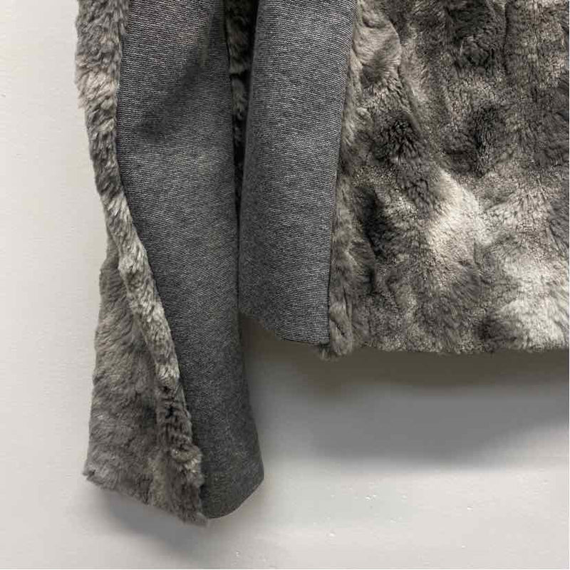 Cabi Women's Size L Gray Patchwork Zip Up Jacket