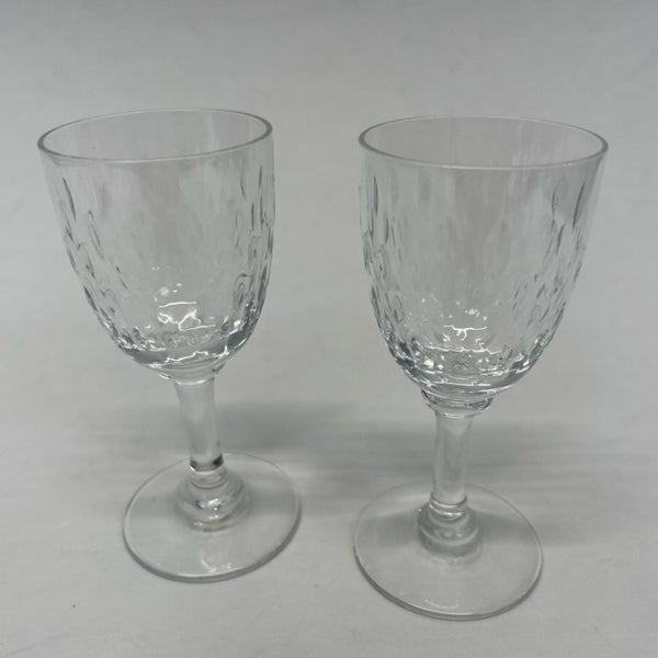 Baccarat Cordial Clear Crystal Glassware Set of 2