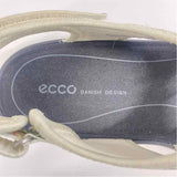 Ecco Soft 5 Size 39-8.5 Women's Cream-Multi Floral Strappy Sandals