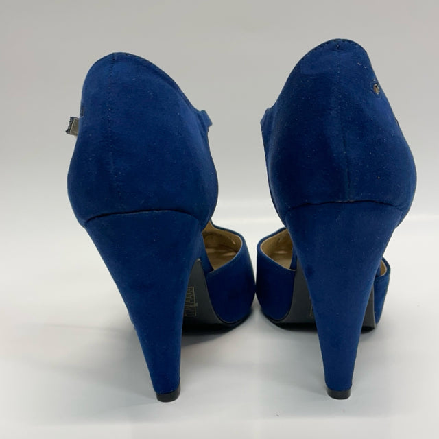 Graham Street Shoe Co Size 10 Women's Blue Cut Out Heel Shoes