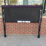 Purple Velvet Queen Headboard