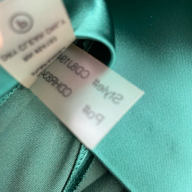 Calvin Klein Size 12-L Women's Green Solid Sleeveless Dress