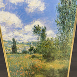 Framed print of claude Monet's painting View of Vetheuil