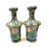 Light Blue-Multi Cloisonne Vase