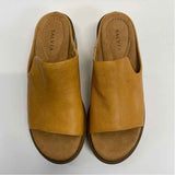 Salvia Size 38-7 Women's Brown Solid Slide Sandals