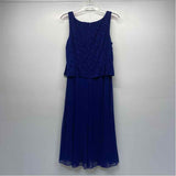 Alex Evenings Size 18-2x Women's Blue Shimmer 2 Piece Dress