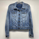 Kut Women's Size S Blue Washed Button Up Jacket