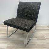 Accent Black-Multi Chrome Geometric Chair