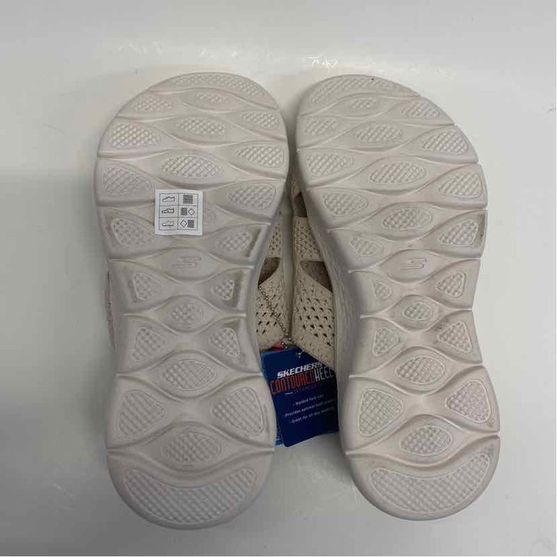Skechers Goga Mat Size 7 Women's Tan Cut Out Slip On Sandals