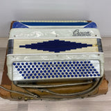Vintage Crown Accordion with Carrying Case and Song Books