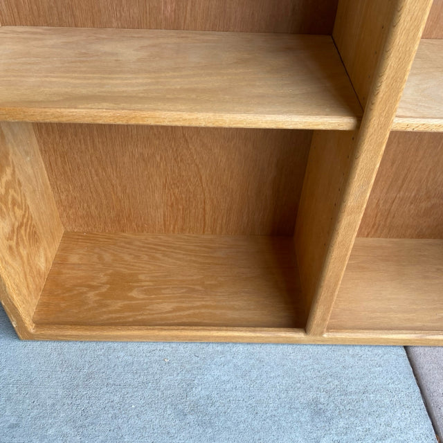 Double Adjustable shelf Wood Bookshelf