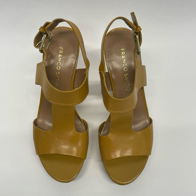 Franco Sarto Size 6.5 Women's Yellow Solid Platform Shoes