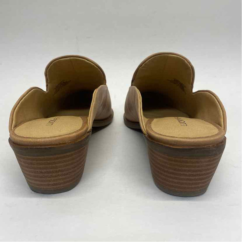 Lucky Brand Size 8 Women's Tan Solid Mules Shoes