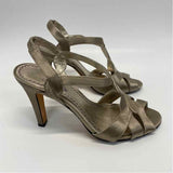 Platinum BP Size 6 Women's Gold Solid Heel Sandals