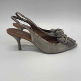 Donald J Pliner Size 8 Women's Taupe Tassels Slingback Heels