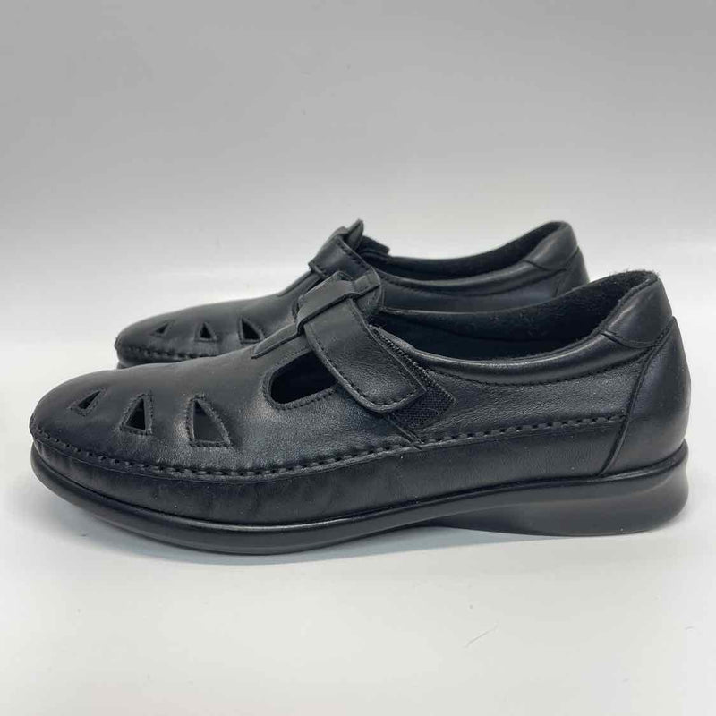 SAS Size 10 Women's Black Cut Out Slip On Shoes