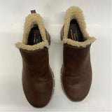 Skechers Size 7.5 Women's Brown Solid Ankle Booties