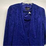 Alex Evenings Size 18-2x Women's Blue Shimmer 2 Piece Dress