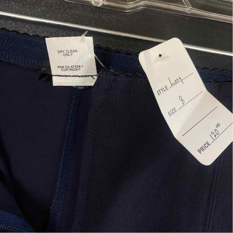 Mariel Size 8 Women's Navy Solid Pullover Pants