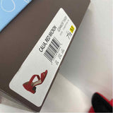 Life Stride Size 7.5 Women's Red Solid Strappy Heels
