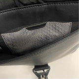 Tumi Solid Black Faux Leather Crossbody Men's Bag