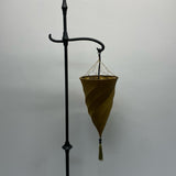 Floor Black-Tan Metal Lamp