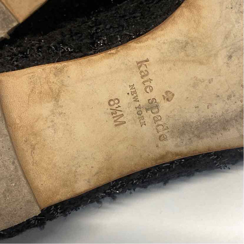 Kate Spade Size 8.5 Women's Black Shimmer Ballet Flats Shoes