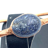 Bangle Copper Oval Lapis Bracelet