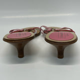 Coach Size 9.5 Women's Pink Kitten Heel Shoes
