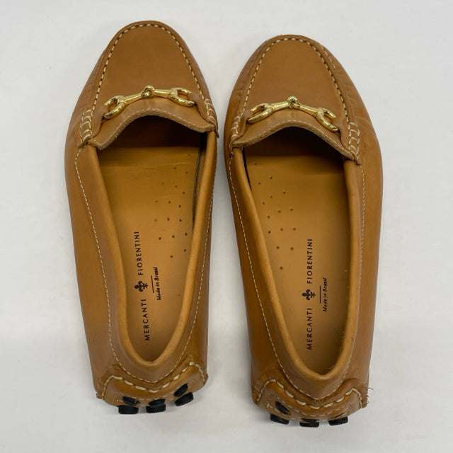 Mercanti Fiorentini Size 7 Women's Caramel Stitches Moccasin Shoes