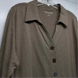 Soft Surroundings Size Xl Women's Tan Solid Tunic Shirt