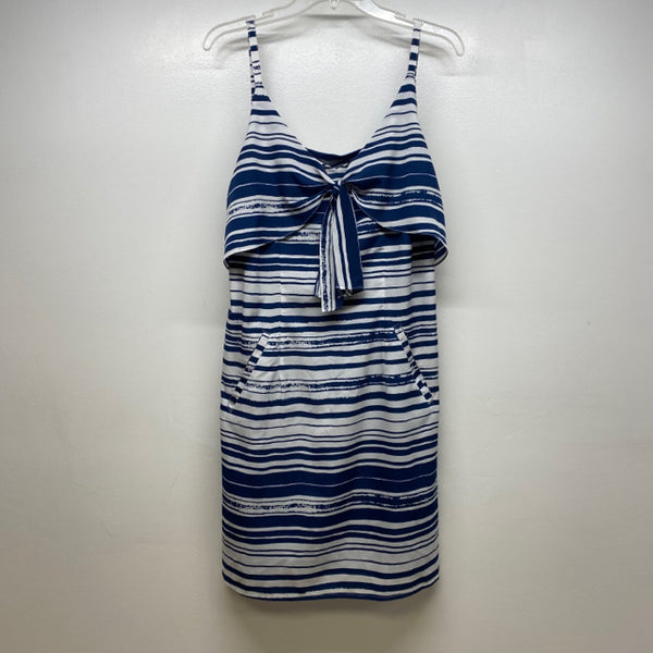 Cabi Size M Women's Blue-White Pattern Sleeveless Dress