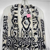 Chico's Size S-M Women's White-Multicolor Pattern Long Sleeve Top