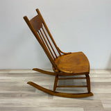 Windsor Brown Solid Wood Rocker