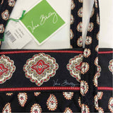 Vera Bradley Black-Multicolor Pattern Tote Handbag