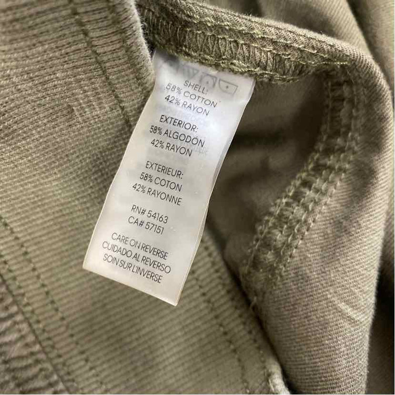 Calvin Klein Size S-4 Women's Green Solid Cargo Pants