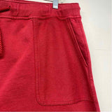 J.Jill Size M-8 Women's Red Washed Pull On Skirt