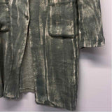 Avant Toi Women's Size S Green-Beige Pattern Button Up Coat