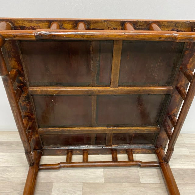 Antique Brown Bamboo  Mahjong/ Huanghuali Table
