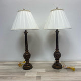 Table Top Copper- Floral  Lamp